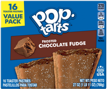 KELLOGG'S POP TARTS 'Chocolate Fudge' Toaster Pastries 768 gr
